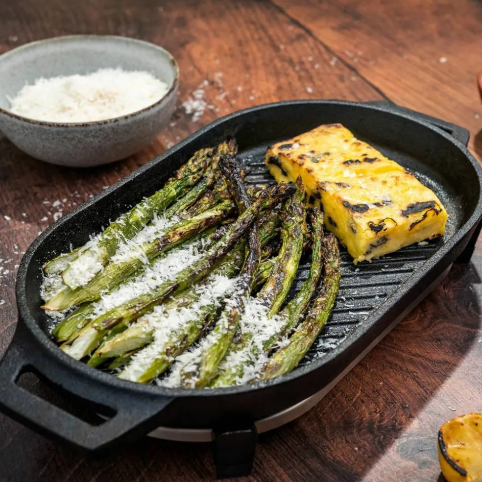 Grizzler grillplate, støpejern