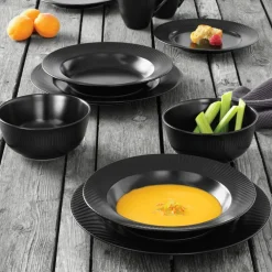 Groovy Tallerken 27 cm Svart Stengods