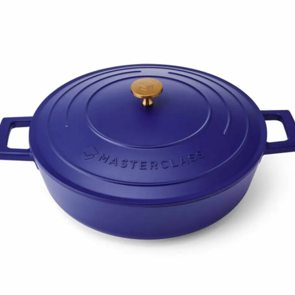 Gryte lav 4 liter, blå