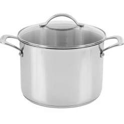 Gryte med lokk 15 liter, rustfritt stål