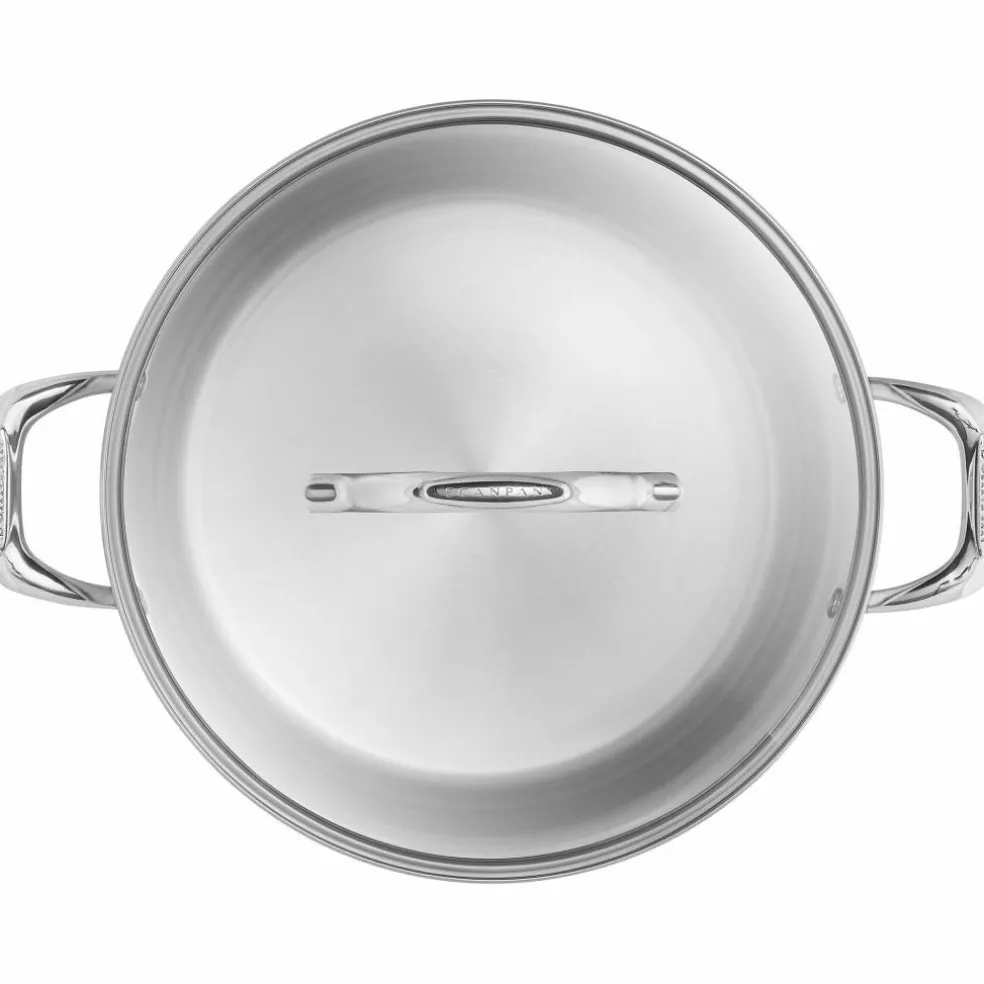 Gryte med lokk 15 liter, rustfritt stål