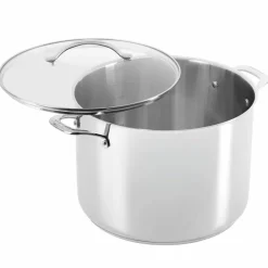Gryte med lokk 15 liter, rustfritt stål
