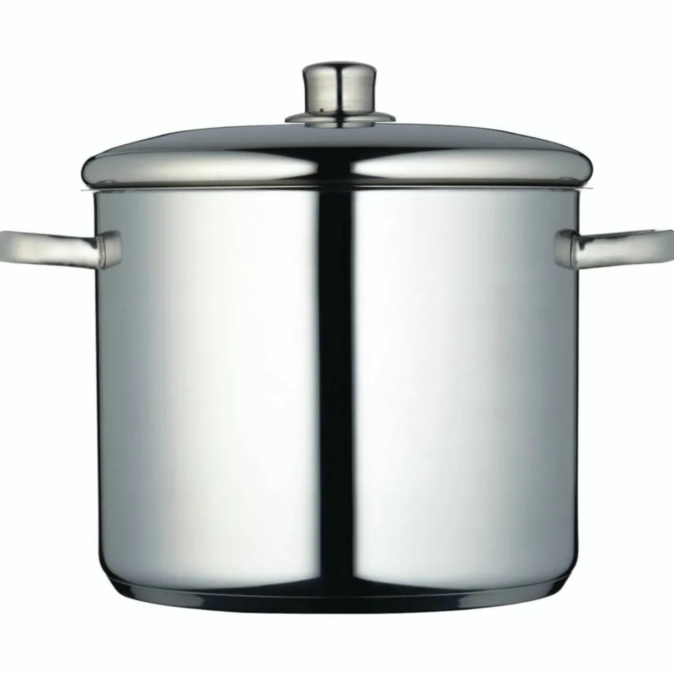 Gryte med lokk 11 liter, rustfritt stål