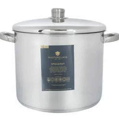 Gryte med lokk 11 liter, rustfritt stål