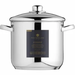 Gryte med lokk 14 liter, rustfritt stål