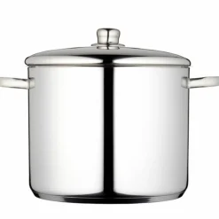 Gryte med lokk 14 liter, rustfritt stål