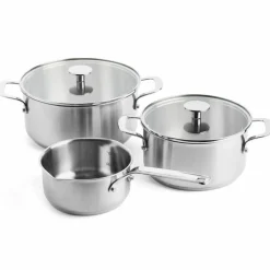 Grytesett 3 deler, rustfritt stål