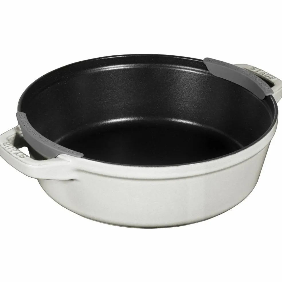 Grytesett i støpejern 24 cm, svart