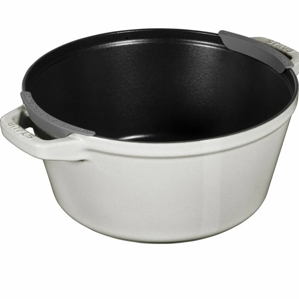 Grytesett i støpejern 24 cm, svart