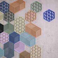 Gryteunderlag Hexagon Cool Gray