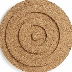 Gryteunderlag rund 21 cm, svart kork