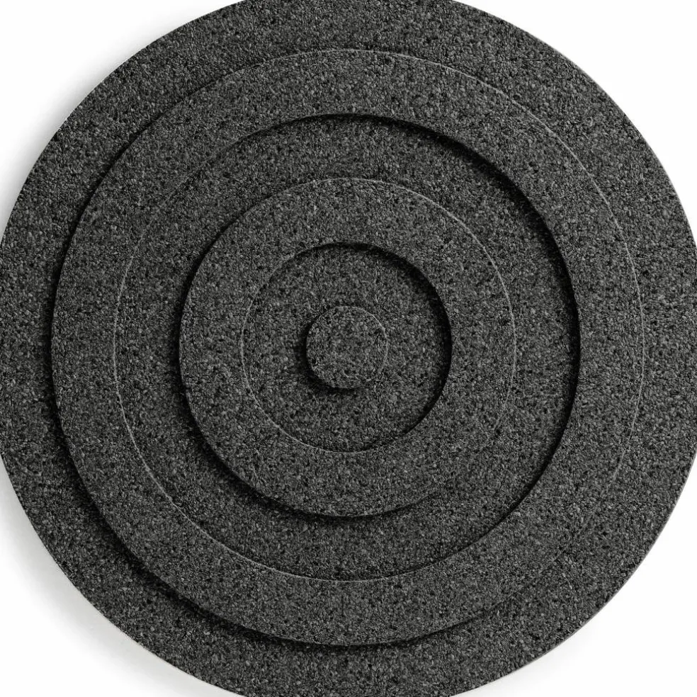 Gryteunderlag rund 21 cm, svart kork