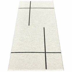 Gulvteppe Fred, 70 x 180. cm., black/vanilla