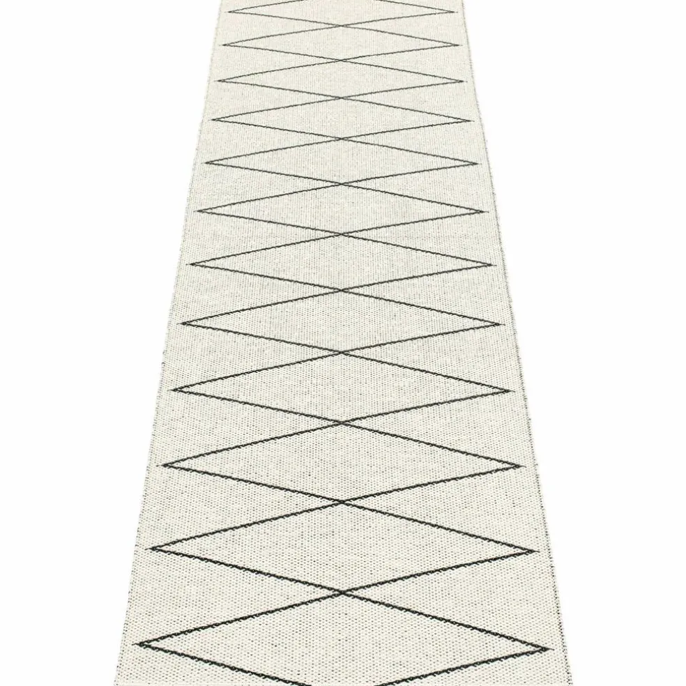 Gulvteppe Max, 70 x 160 cm, black/vanilla