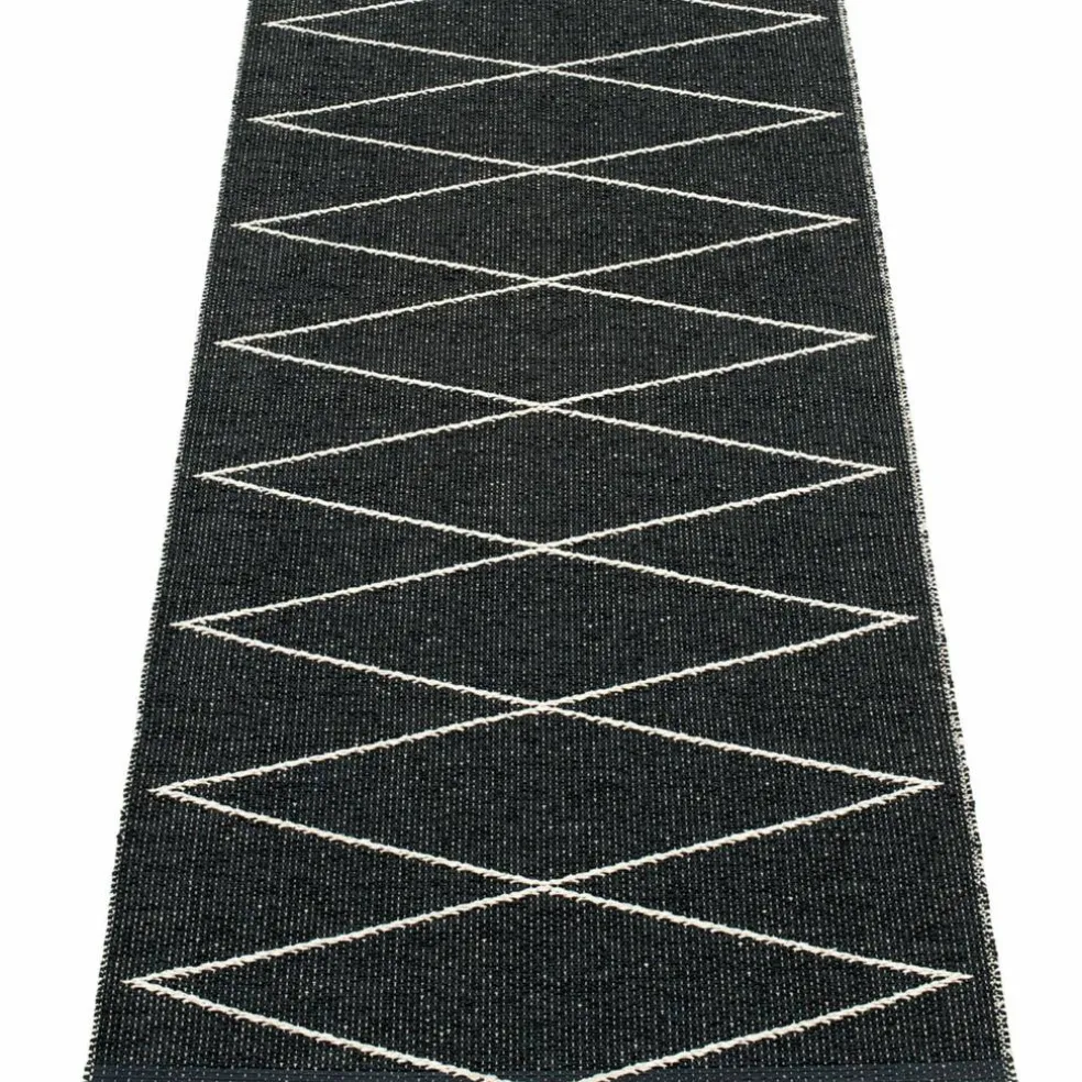 Gulvteppe Max, 70 x 160 cm, black/vanilla