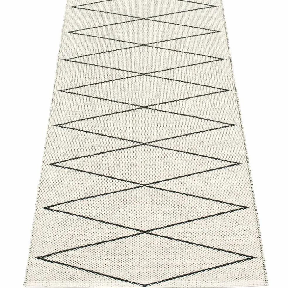 Gulvteppe Max, 70 x 240 cm, black/vanilla