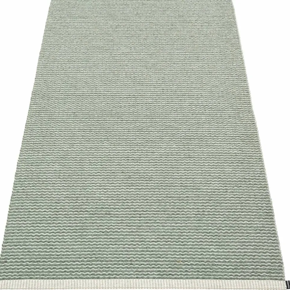 Gulvteppe Mono, 85 x 260 cm, sage/army