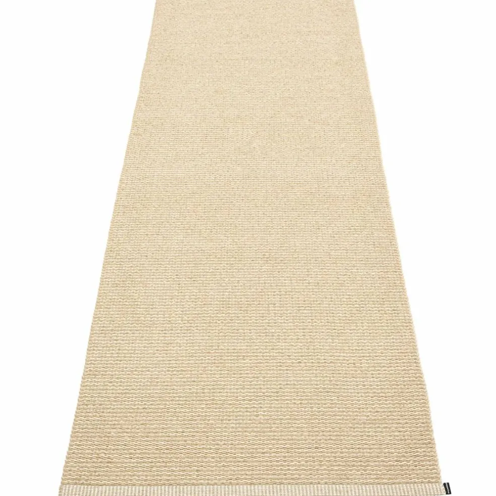 Gulvteppe Mono, 85 x 260 cm, sand/cream