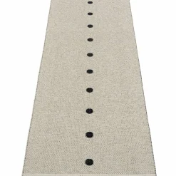 Gulvteppe Peg, 70 x 140 cm, black/linen