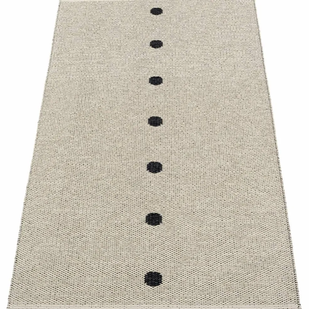 Gulvteppe Peg, 70 x 200 cm, black/linen