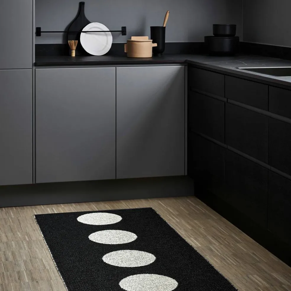 Gulvteppe Vera, 70 x 225 cm, black/vanilla