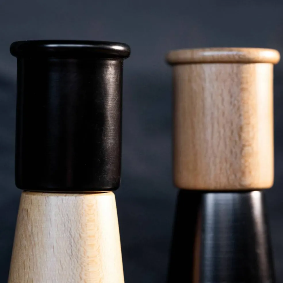 Gurken salt- og pepperkvern small 2 stk, svart