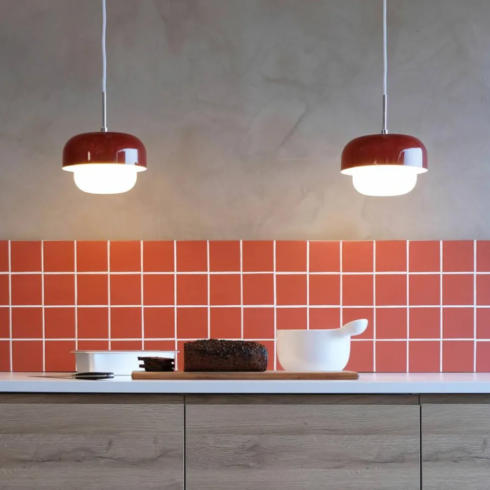 Haipot pendellampe D23, krom