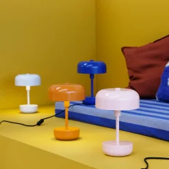 Haipot portabel LED-bordlampe, hvit