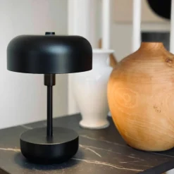 Haipot portabel LED-bordlampe, svart