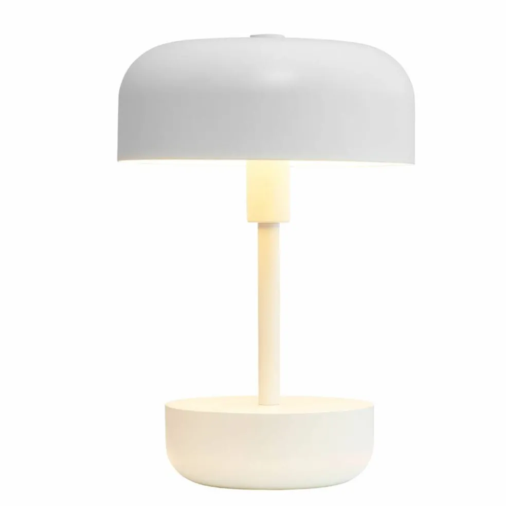 Haipot portabel LED-bordlampe, mørkerød