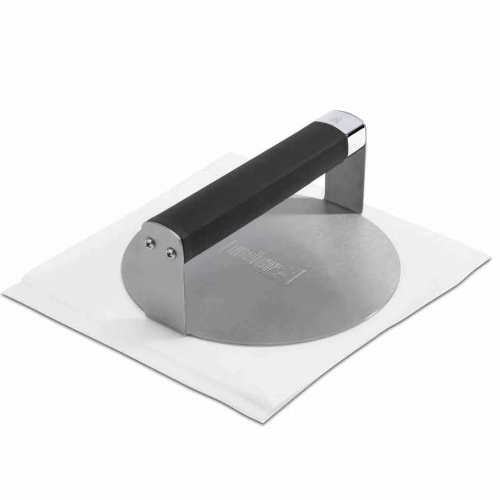 Hamburgerpresse i stål 18,5 cm