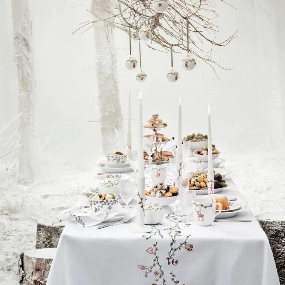 Hammershøi Christmas duk 150 x 270 cm, hvit