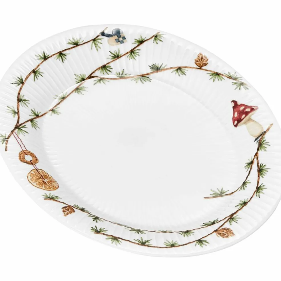 Hammershøi Christmas Oval Bordfat 22,5x28,5 cm