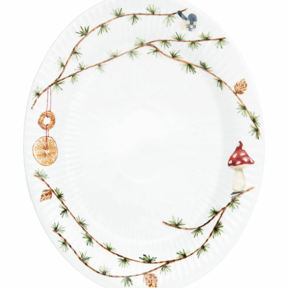 Hammershøi Christmas Oval Bordfat 22,5x28,5 cm