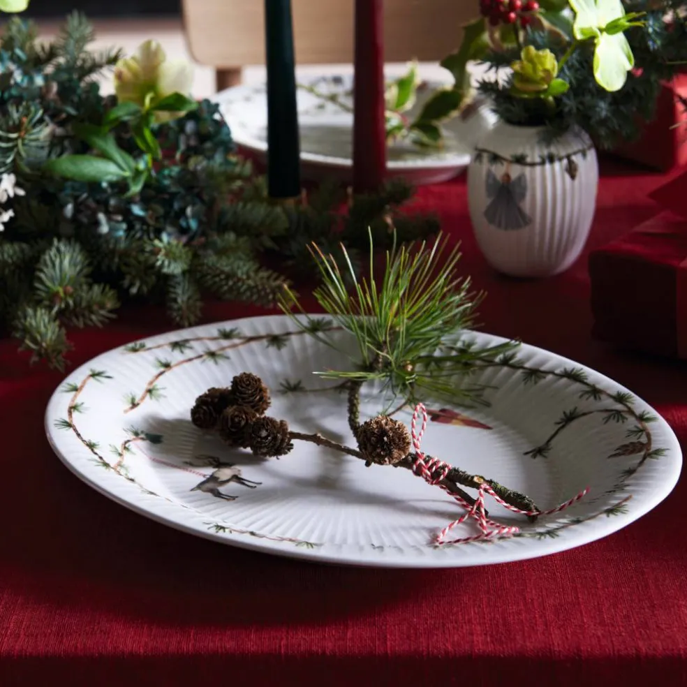 Hammershøi Christmas Oval Bordfad 27x34 cm.