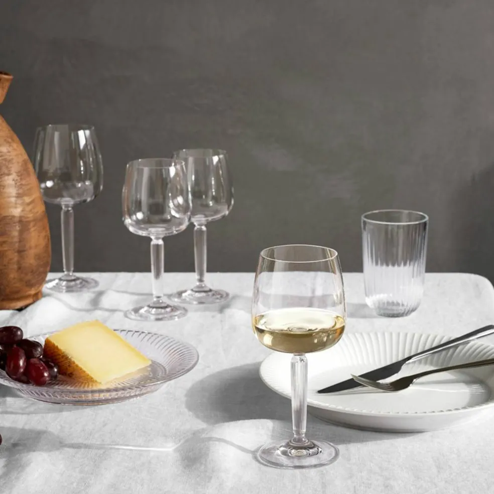 Hammershøi hvitvinsglass 35 cl Ø 8,5 cm 2 stk, klar