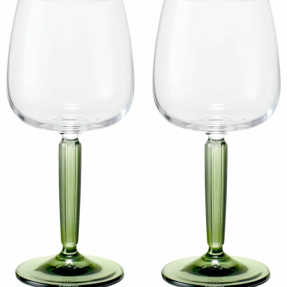 Hammershøi hvitvinsglass 35 cl Ø 8,5 cm 2 stk, grønn