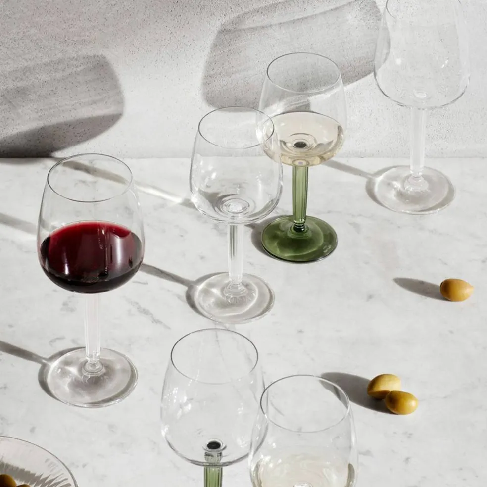 Hammershøi hvitvinsglass 35 cl Ø 8,5 cm 2 stk, grønn