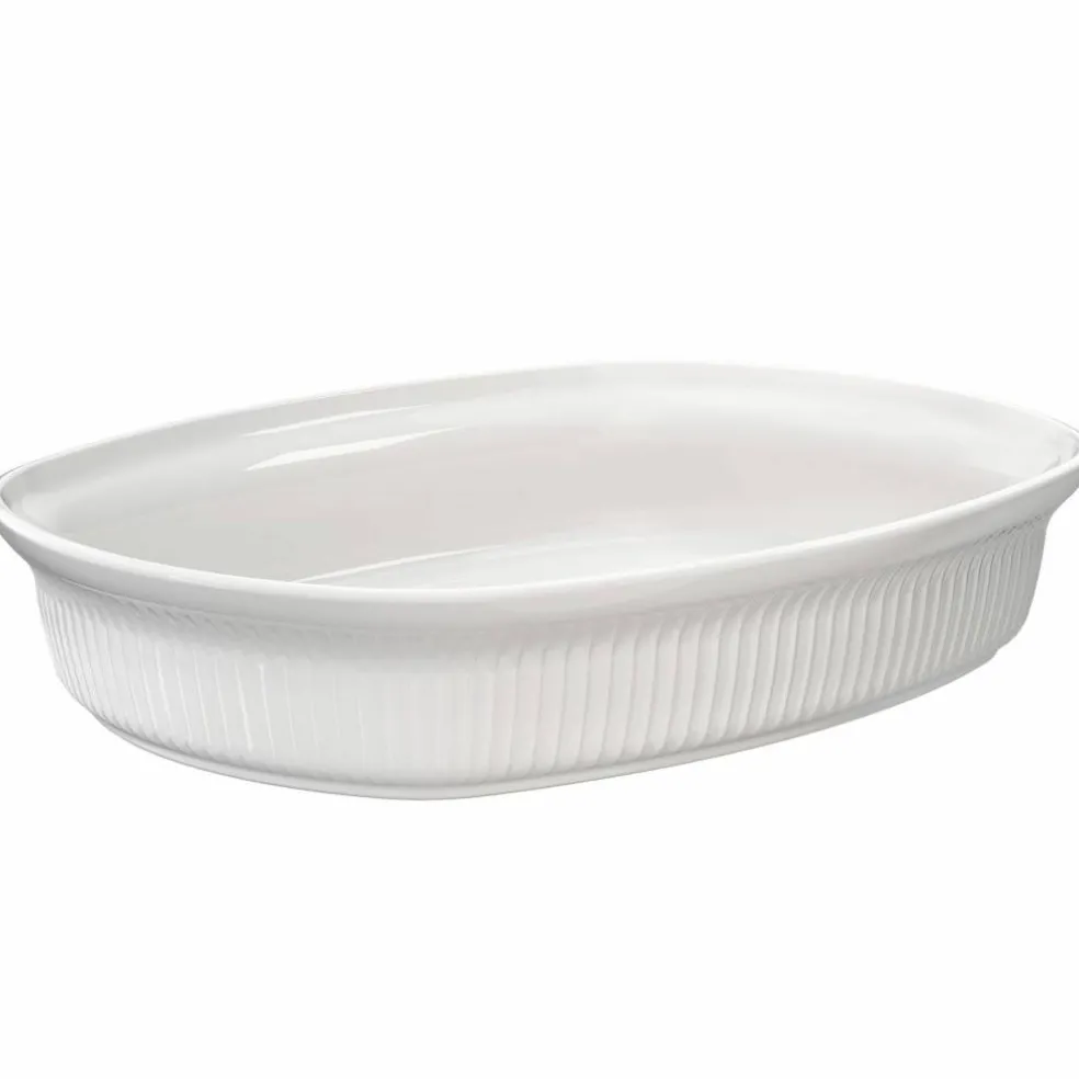 Hammershøi ildfast form 32 x 24 cm, hvit