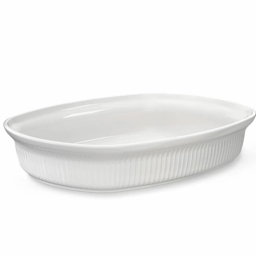 Hammershøi ildfast form 32 x 24 cm, hvit