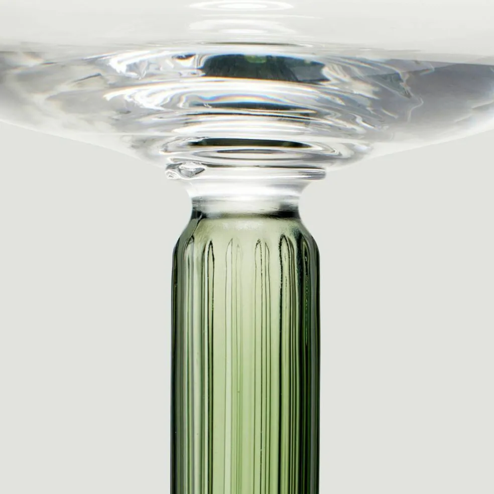 Hammershøi rødvinsglass Ø 9,5 cm 2 stk, grønn