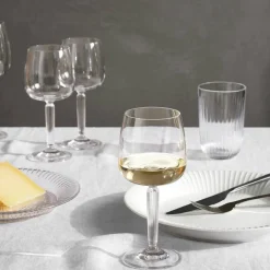 Hammershøi rødvinsglass Ø 9,5 cm 2 stk, grønn