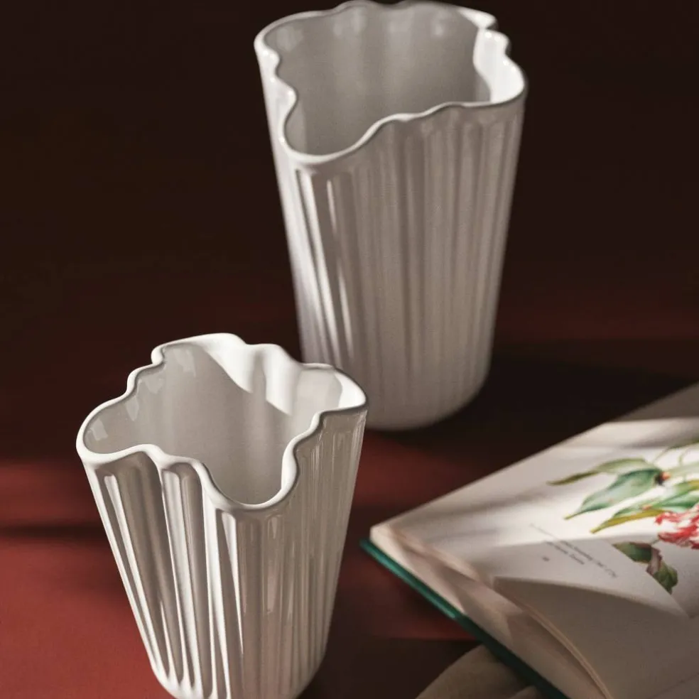 Hammershøi Unfold vase 20,5 cm, hvit