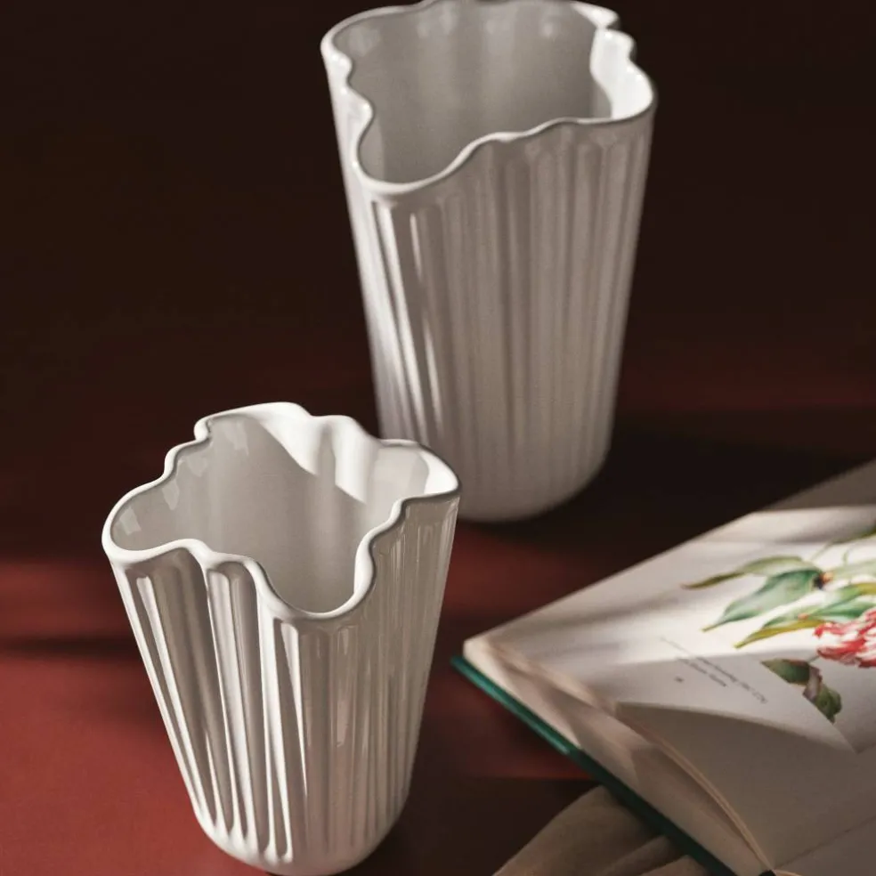 Hammershøi Unfold vase 20,5 cm, hvit