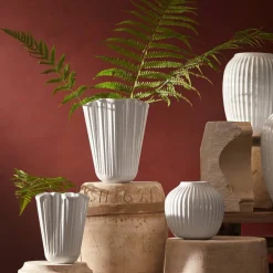 Hammershøi Unfold vase 20,5 cm, hvit