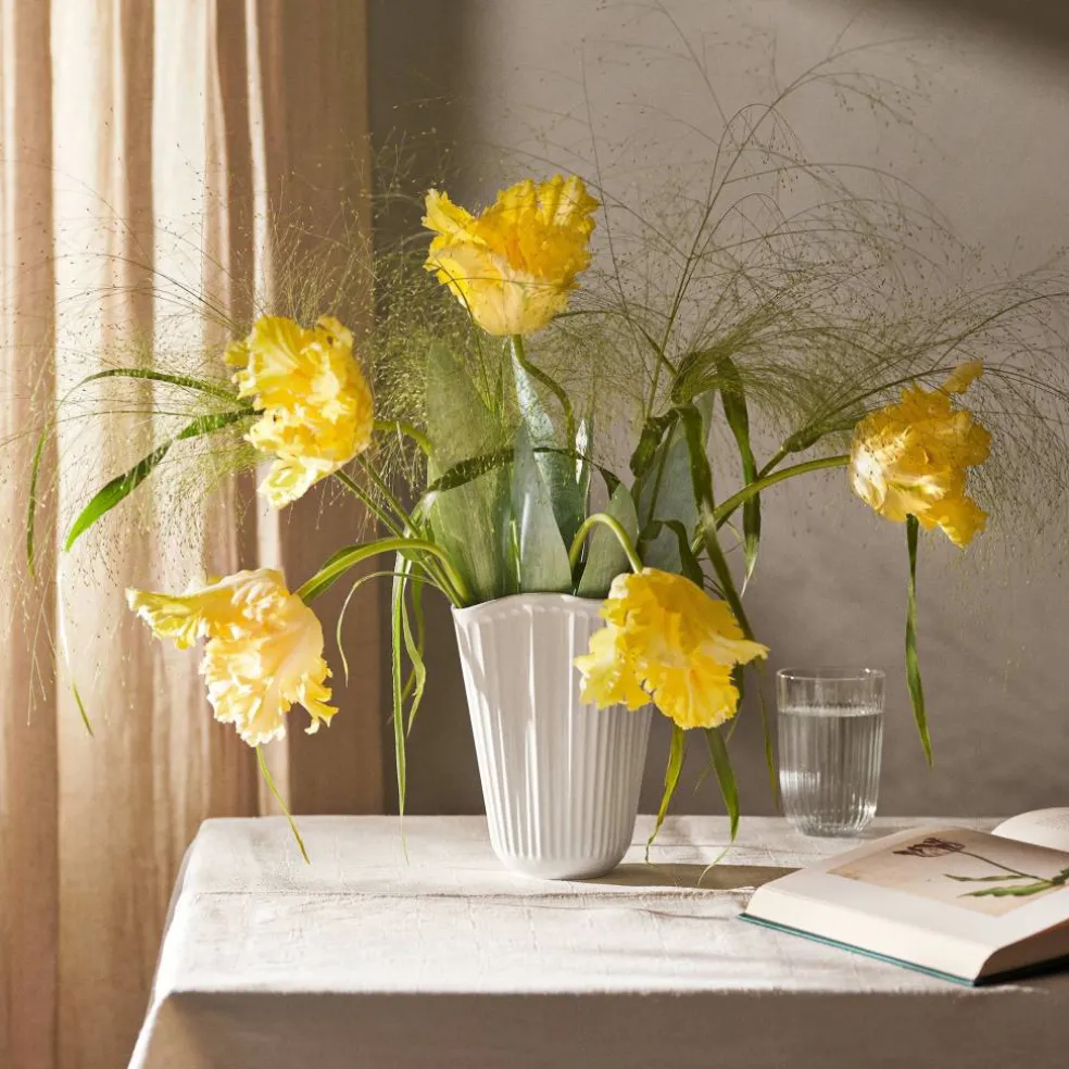 Hammershøi Unfold vase 16,5 cm, hvit