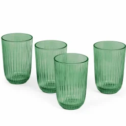 Hammershøi vannglass 37 cl Ø 8 cm 4 stk, grønn