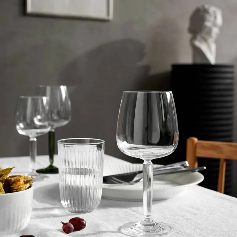 Hammershøi vannglass 37 cl Ø 8 cm 4 stk, grønn