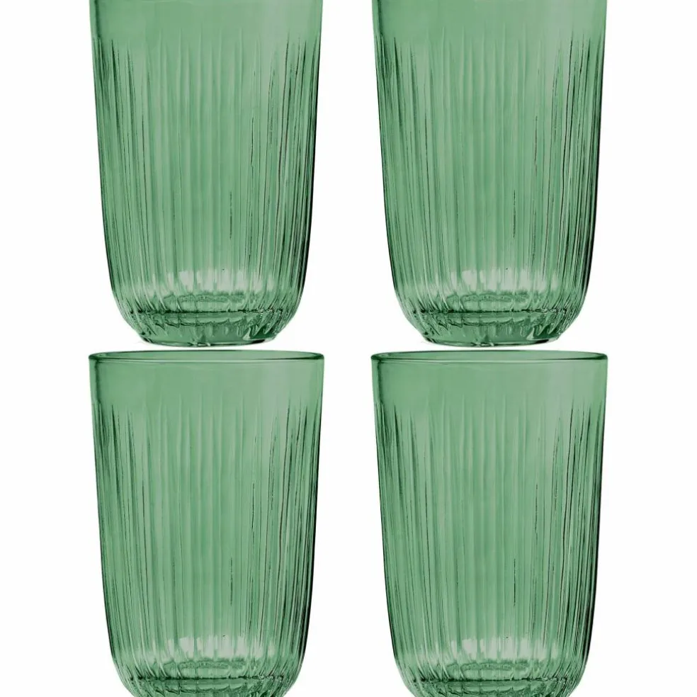 Hammershøi vannglass 37 cl Ø 8 cm 4 stk, grønn