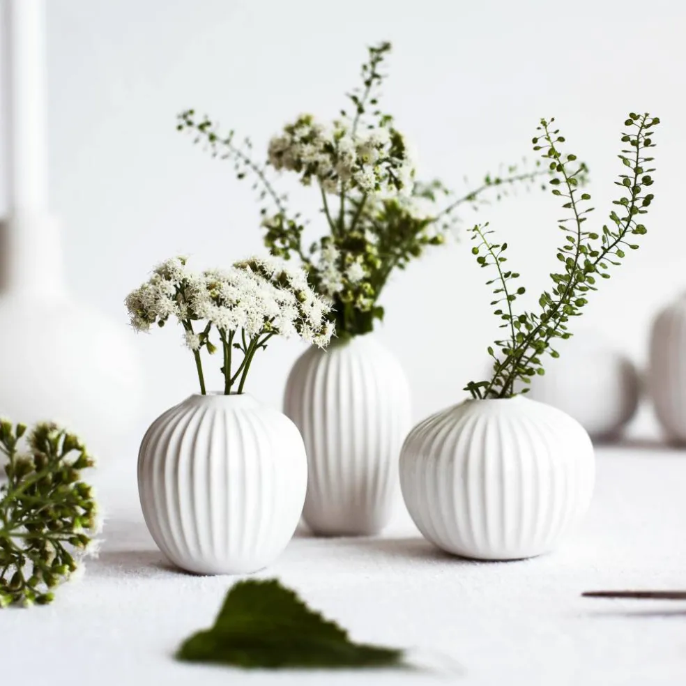 Hammershøi Vase Miniatyr 3-pk Hvit